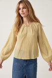 Raglan Sleeve Textured Blouse