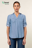 Rolled Sleeve Tencel™ Blouse