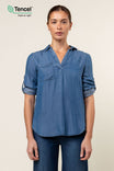 Rolled Sleeve Tencel™ Blouse