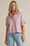 Rolled Sleeve Button Up Blouse