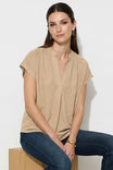 Soft Matte Drop Shoulder Blouse