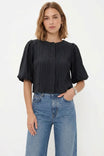 Puff Sleeve Button Up Blouse