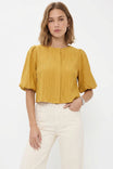 Puff Sleeve Button Up Blouse