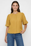 Puff Sleeve Button Up Blouse