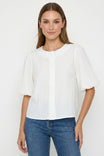 Puff Sleeve Button Up Blouse
