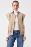 Soft Matte Sporty Bomber Vest