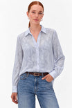 Anouk Snake Print Button Down Blouse
