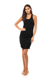 Shirred Knit Bodycon Dress