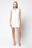 V-neck Sleeveless Shift Dress