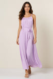 Braided Neckline Maxi Dress