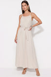 Braided Neckline Maxi Dress