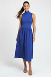 Sleeveless Mock Neck Maxi Dress