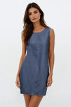 Sleeveless Soft Matte Mini Shift Dress