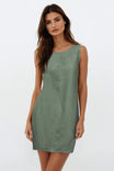Sleeveless Soft Matte Mini Shift Dress
