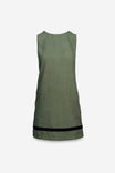 Two-toned Soft Matte Mini Shift Dress