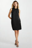 Neckline Accent Mini Shift Dress