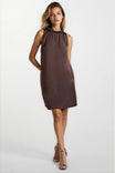 Neckline Accent Mini Shift Dress