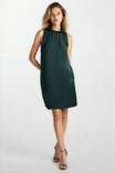 Neckline Accent Mini Shift Dress