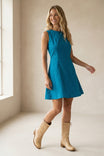 High Neck Skater Flare Dress