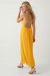 Open Back V Neck Maxi Dress