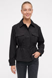 Drawstring Waist Utility Jacket