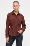 Drawstring Waist Utility Jacket
