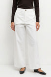 Layered Waist Wide Leg Pants