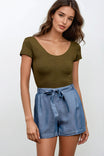Tencel™ Waist Tie Shorts