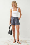 Effortless Pull-on Woven Textured Shorts