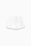 Relaxed Satin Shorts With Oversized Pockets
