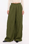 Textured Satin Wide Leg Pants