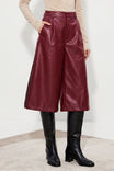 Vegan Leather Culottes