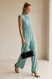 Statement Shoulder High Neck Jumpsuit