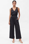Adriana Lace Back Satin Jumpsuit