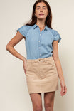 Corduroy Mini Skirt