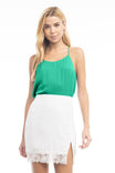 Racer Back Satin Camisole