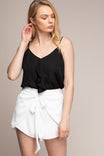 Front Ruffle Spaghetti Cami