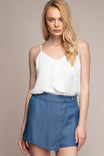 Front Ruffle Spaghetti Cami