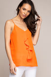 Front Ruffle Spaghetti Cami