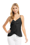 V-neck Center Knot Strapped Cami