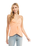 V-neck Center Knot Strapped Cami