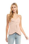 V-neck Center Knot Strapped Cami