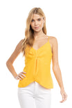 V-neck Center Knot Strapped Cami