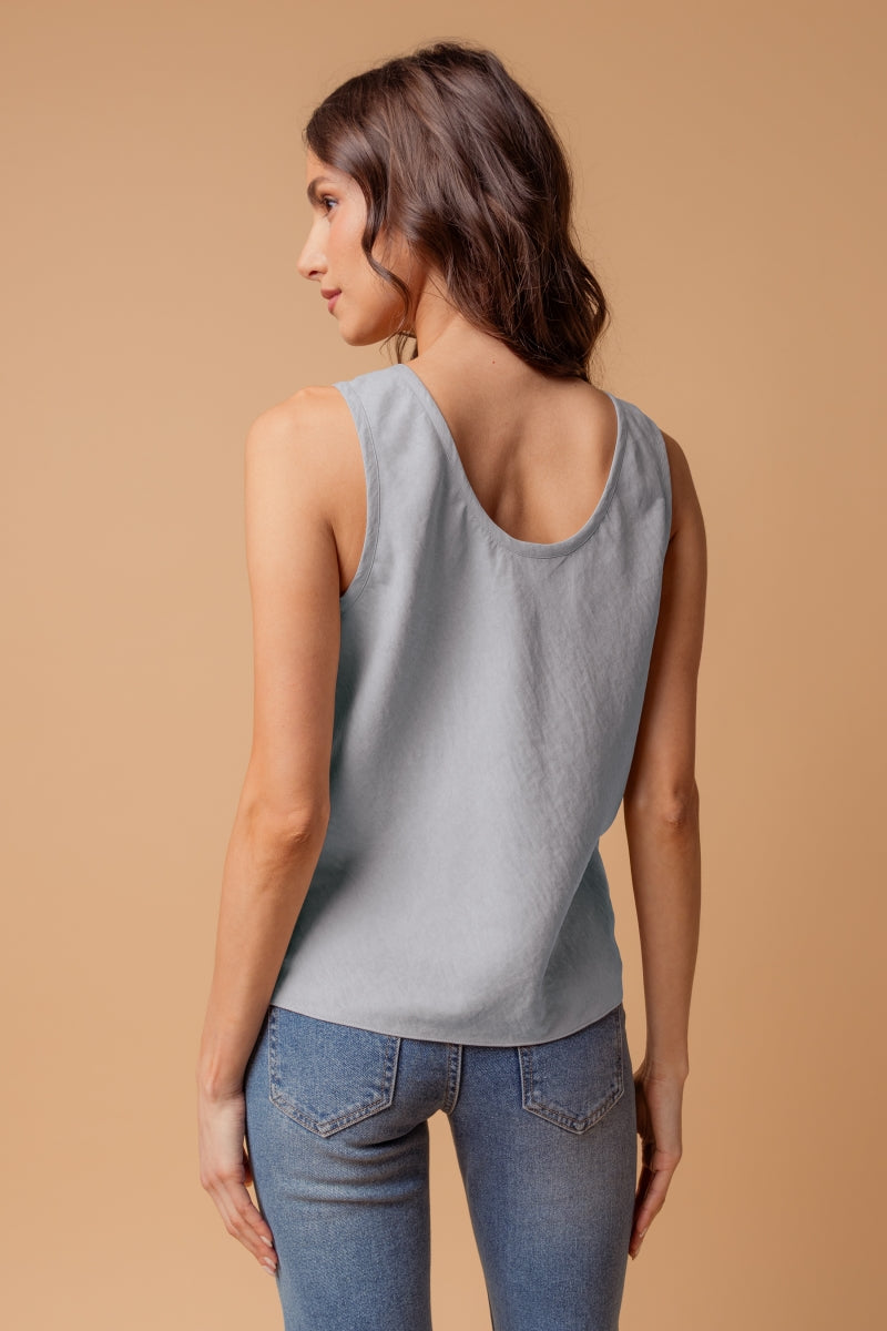 Chic Summer Tank Top Paired with Blue Jeans