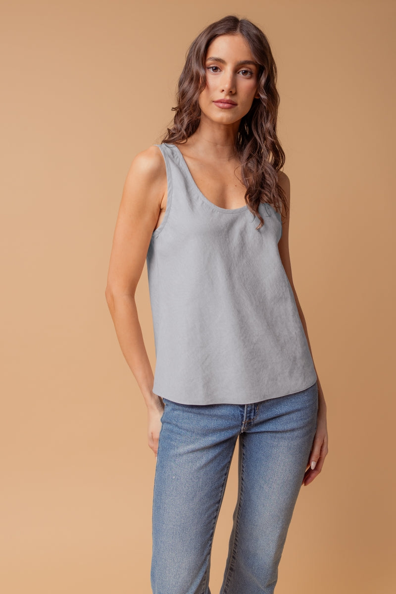 Chic Summer Tank Top Paired with Blue Jeans