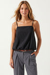 Billowy Cami Top With Bubble Hem