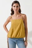 Billowy Cami Top With Bubble Hem