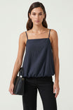 Billowy Cami Top With Bubble Hem