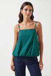 Billowy Cami Top With Bubble Hem