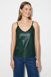 Whipstitch Vegan Leather Cami